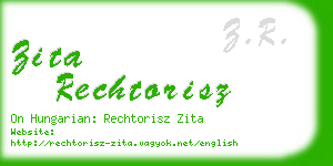 zita rechtorisz business card